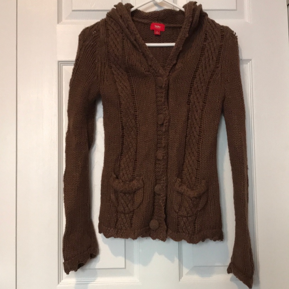 Mossimo Button Down Hooded Sweater